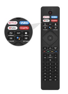 Buy Philips Universal TV Remote Control Compatible for Android Smart LCD LED 4K TV 65PFL5504/F7 50PFL5604/F7 65PFL5766/F7 55PFL5704/F7 75PFL5604/F7 47PFL6704D/F7 in UAE