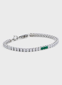 Buy Tennis Green Zircon Bracelet in UAE