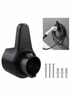 Buy EV Charger Holder, ABS Waterproof Wall-Mount Electric Vehicle Charging Nozzle Plug Holster & Cable Hook with Screws for All SAE J1772 Electric Cars Connector in Saudi Arabia