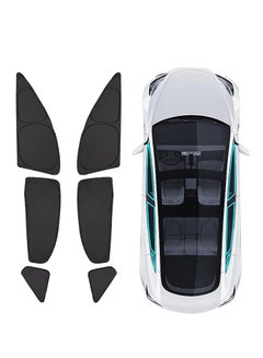 اشتري Set of 6 Windshield Sunshade for Tesla Model 3 - UV Rays and Privacy Protection, Car Interior Accessories في الامارات