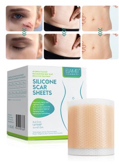 Buy Silicone Scar Sheets Effective Safe Breathable Comfortable Long-Lasting Results Scar Care Adopt Advanced Technology to Improve Heal and Lighten Scars for Old and New Scars 4cm*1.5m in Saudi Arabia