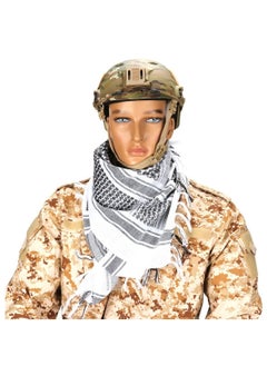 Buy Outdoor Hiking scarf ,men & women tactical 100% cotton military head neck wrap shawl motorcycle hiking paintball face mask 42”x42” in Saudi Arabia