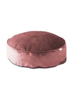 Buy Round Velvet Bean Bag Velvet 60x20cm - Dark Pink in Saudi Arabia