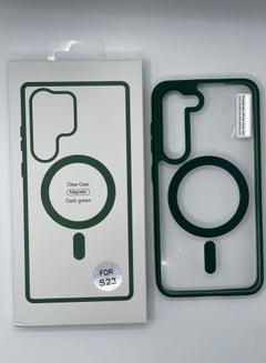 اشتري Samsung S23 Clear Case Magnetic Green في الامارات