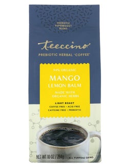 Buy Prebiotic Herbal Coffee Mango Lemon Balm Light Roast Caffeine Free 10 oz (284 g) in UAE