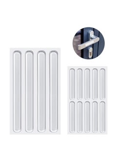 Buy 28 Pcs Furniture Bumpers Strips Clear Rubber, Silicone Adhesive Transparent Furniture Bumpers for Doors and Furniture Protectors, Cupboard Door Stoppers Noise Dampening Bumper Pads (2 Sizes) in Saudi Arabia