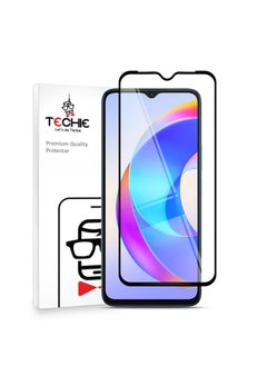 Buy Techie 5D Full Cover 9H Hardness HD Tempered Glass Screen Protector for Honor X5 Plus - Anti-Scratch, Anti-Fingerprint, and Bubbles Free Technology in Saudi Arabia