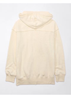 Buy AE Oversized Washed Zip-Up Hoodie in Saudi Arabia