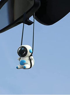 Buy Car Hanging Decoration Accessories, Cute Swing Astronaut Car Pendant Cartoon Car Rear View Mirror Hanging Ornaments Interior Rearview Mirrors Charms Ornament Room Decor for Home Indoor Car Hanging Dec in UAE