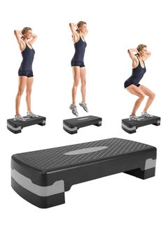 Buy Adjustable Workout Aerobic Stepper Step Platform Trainer, Exercise Equipment for Women at Home in UAE