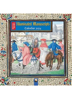 اشتري British Library Illuminated Manuscripts Wall Calendar 2024 Art Calendar By Flame Tree Studio Paperback في الامارات