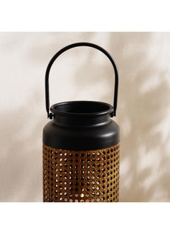 Buy Ziya Metal Lantern 15X21X47.5Cm - Black in UAE