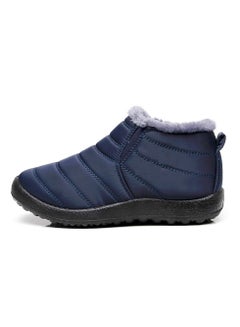 Buy Ankle Boots Thermal Slip On Casual Footwear for Women Blue in UAE
