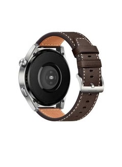 Buy Huawei Watch Band Leather Strap, Compatible with GT3/2 46mm Watch Size, 22mm Band Width, Elegant Design, 1 Piece(Brown) in UAE