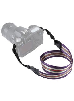 Buy Retro Stripe Style Shoulder Neck Camera Strap Sling Belt for SLR/DSLR Multicolour in UAE