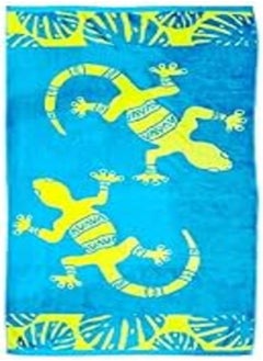 اشتري Signoola Beach towel 90 x 170 cm Green Crocodile, 100% cotton. في مصر