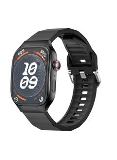 Buy Curve 1.99" HD Curved Display Smartwatch, BT Calling, Health Suite, Multi Sports Mode, Smart Calculator, AI Voice Assistance, Compatible with Android & iOS, Up to 5 Days (Stand by), Jet Black in UAE