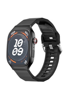 Buy Curve 1.99" HD Curved Display Smartwatch, BT Calling, Health Suite, Multi Sports Mode, Smart Calculator, AI Voice Assistance, Compatible with Android & iOS, Up to 5 Days (Stand by), Jet Black in UAE