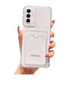 Buy Clear Wallet Phone Case for Samsung Galaxy S23 Fe, Upgrade Clear Card Slot Case, Slim Fit Protective Soft TPU Shockproof Wallet Case with Cute Card Holder Pocket for Galaxy S23 Fe(Clear) in Egypt