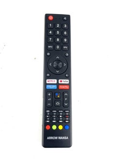 Buy Wansa Smart TV Remote Control Black in Saudi Arabia