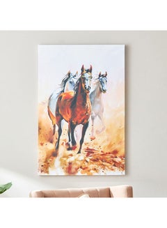 اشتري Ryma Running Horses Framed Canvas Wall Art 60 x 2.5 x 90 cm في السعودية