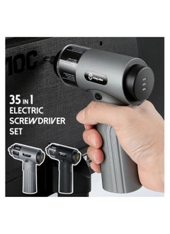 Buy Electric Screw Driver Set 35 In 1 Rechargeable Cordless Screwdriver With 30 USB-C Charging, LED Light Tools Set For Home in Saudi Arabia