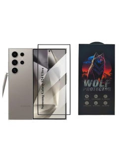 Buy Samsung Galaxy S24 Ultra Wolf ESD Anti Static Premium Tempered Glass Screen Protector With Black Frame in Egypt