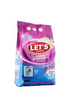 اشتري Detergent Powder for Automatic Washing Machine 1.5kg Purple Rose في الامارات