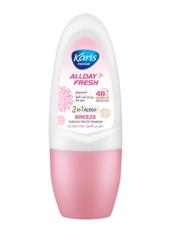Buy Karis Premium All Day Fresh Breeze Underarm Roll-On Deodorant 50 ml in UAE
