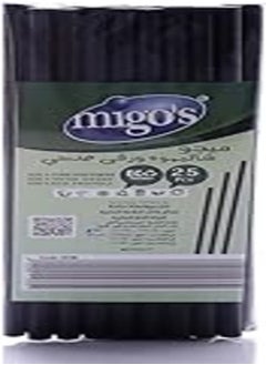 اشتري Migo's Paper Straw 25-Pieces, 8 ml Capacity, Black في مصر