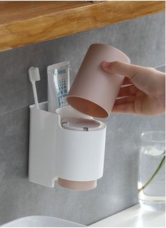 اشتري Toothbrush Holders with cup Shelf Wall Mount في مصر