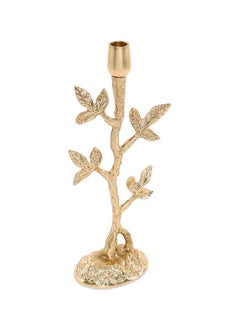 اشتري Mural Taper Candle Holder, Gold - 10x35 cm في الامارات