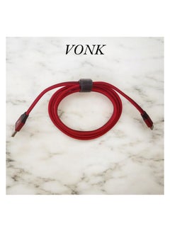 Buy VONK V-B01 Quick Charge Data Cable lighting -USB Mobile Phone Charger USB 2A Fast Charging Cable - Red in Egypt