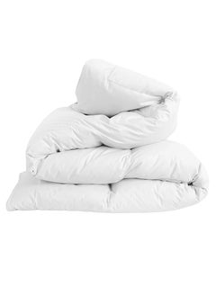 Buy Luxury King Duvet Comforter Cotton White 200x220cm in UAE