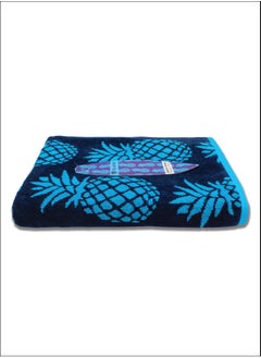 Buy BEACH TOWEL - Cotton Beach Towel, Beach Blanket 90Cm x 170Cm 400GSM - Pineapple Design in UAE