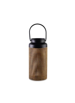 Buy Ziya Metal Lantern 14.5X18X38.5Cm - Black in UAE