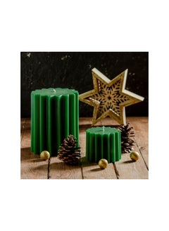 Buy 2 psc Pointed Candle Star  (green) in Egypt