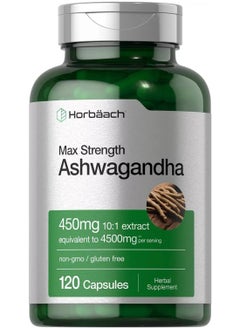 Buy Max Strength Ashwagandha 4500 mg - 120 Capsules in UAE