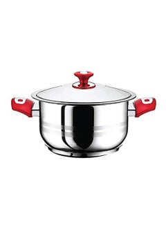 اشتري Cooking Pot Elite Stainless Steel Pot With Handle 22 cm في الامارات