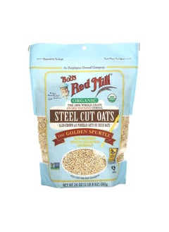 Buy Organic Steel Cut Oats Whole Grain 24 oz 680 g in UAE