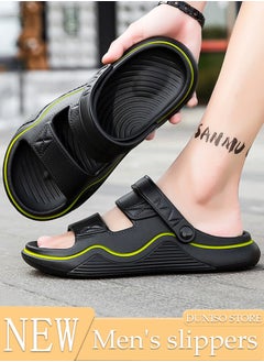 Buy Men's slippers Summer Sandals Lightweight Slide Sandal with Non-slip Soles Thick Sole Beach Slipper Breathable Slip-on Sandal House Flat Slipper for Pool Beach Yard Kitchen Shower in UAE