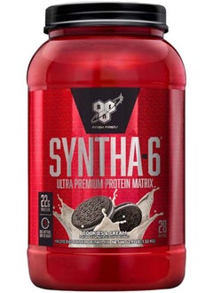 Buy BSN Syntha-6 Whey Protein, Promotes Muscle Protein Synthesis, Promotes Muscle Recovery, Cookies and Cream Flavor, 2.91 Lbs in UAE