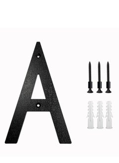 اشتري 8’’ Modern Floating House Numbers for Outside Large Black Shadow Home Number with Nails Kit & Template Easy to Be Mounted for Exterior House Address Garage Gate Street Farmhouse Number A في السعودية