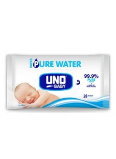 Buy Baby 99.9% Pure Water Wipes Pack of 28 in Saudi Arabia