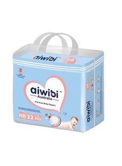 Buy Aiwibi New Born Premium Diapers  22pcs (2-5kg) in UAE