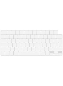 Buy EU Version Skin Clear Silicone Keyboard Cover for M2 MacBook Air 13.6 inch 2022 A2681 & MacBook Pro 14 inch 2022 2021 A2442 M1 & MacBook Pro 16 inch 2022 2021 A2485 M1 Clear in UAE