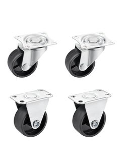 Buy 2-Piece PP Rigid Caster Wheels - 30mm - 2-Piece Swivel Caster Wheels in Saudi Arabia