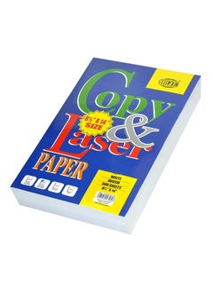 Buy FIS Copy & Laser Photocopy Paper, 500 Sheets, White, 80GSM, 8.5 x 14 Inch Size - FSPW8.5X14NE in UAE