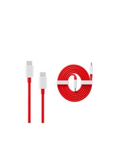 Buy OnePlus Warp Charge Type-C to Type-C Original Cable 1m Red in UAE