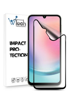 Buy Nano Ceramic Matte Anti Fingerprint Full Glue Full Cover Matte Flexible Screen Protector For Samsung Galaxy A24 4G Clear/Black in Saudi Arabia